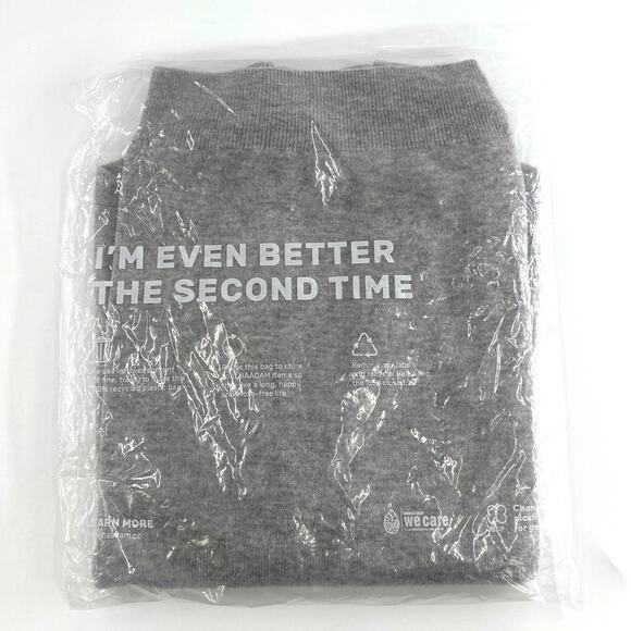 Naadam Signature Cashmere Color Blocked Quarter Zip Sweatshirt Size L - Picture 5 of 14